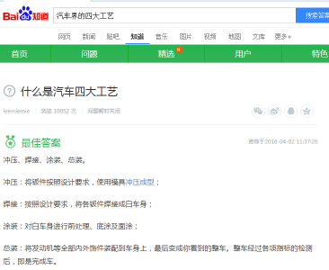汽车界的“四大工艺”【启飞专业知识系统分享01】