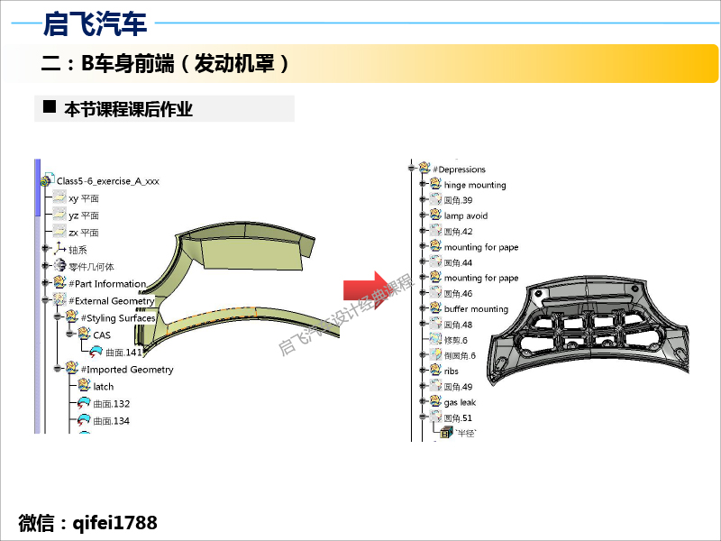 启飞汽车设计车身设计高级课程