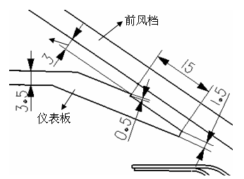 汽车内饰之----仪表板和前风挡的配合截面【启飞专业知识系统分享-整车内饰开发13】